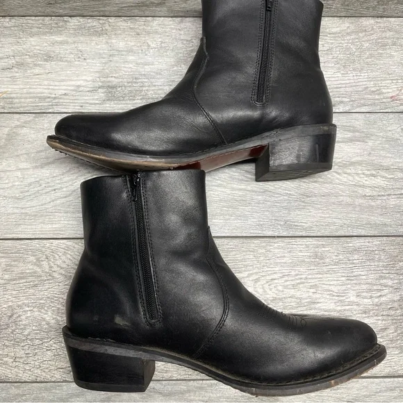 Durango Mens Leather Side Zip Western Boot Size 10.5 D - Picture 9 of 11